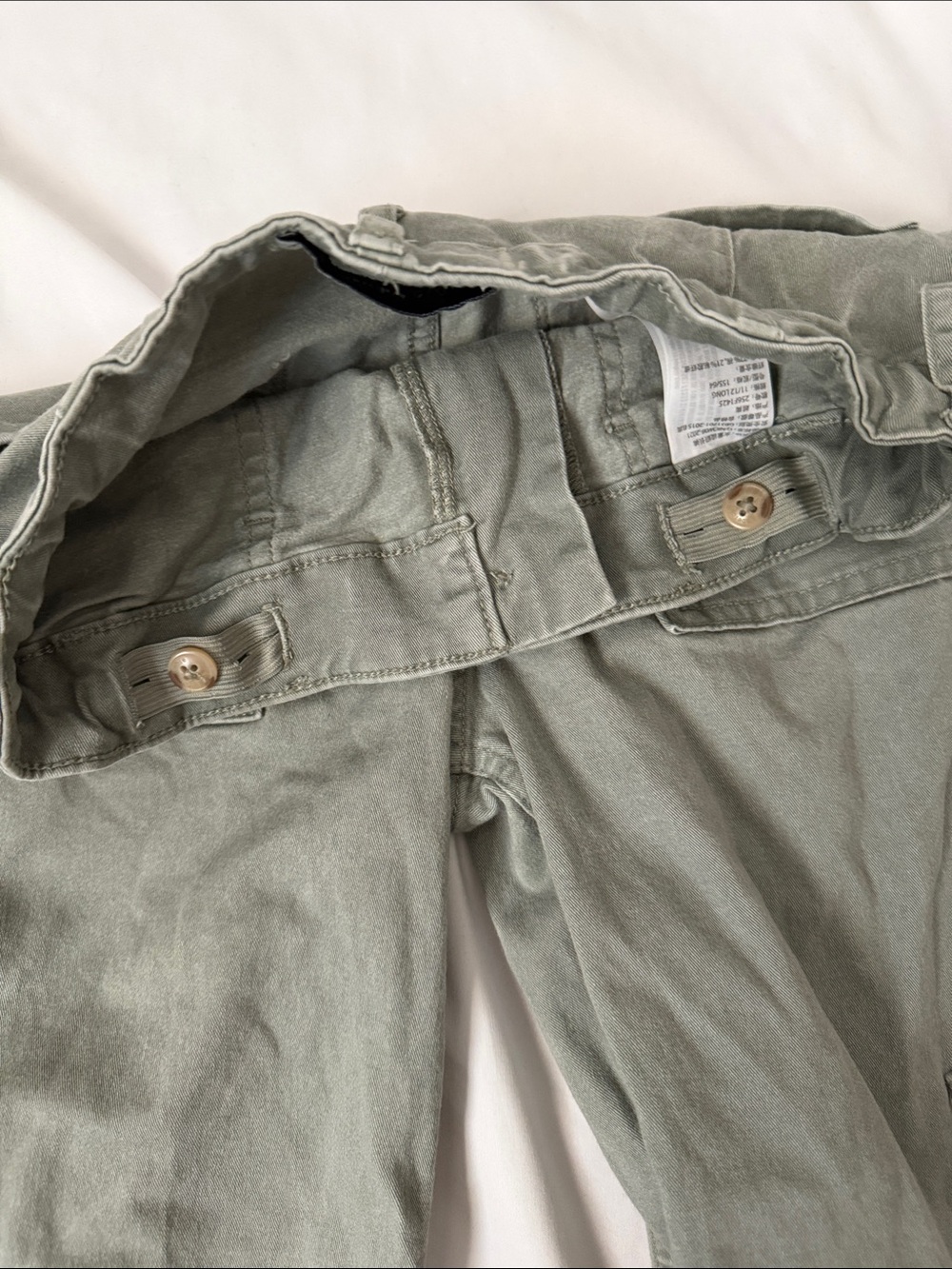 abercrombie kids light Olive Cargo Pants with Patch Pockets - Picture 5 of 7
